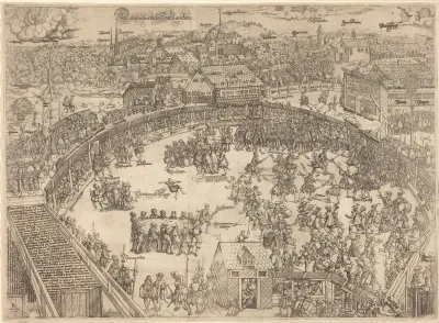 The Tournament Place in the City of Zwickau