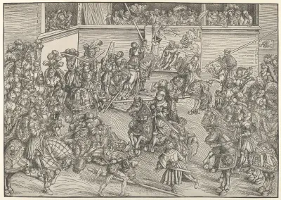 The Tournament with Samson and the Lion