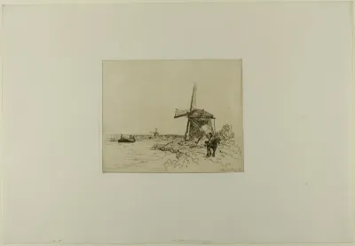 The Towpath, from Cahier de six eaux-fortes, vues de Hollande