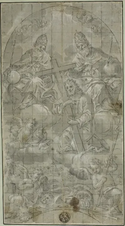 The Trinity with Christ Bearing the Cross