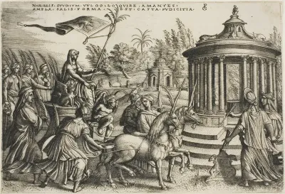 The Triumph of Chastity, plate two from The Triumphs of Petrarch