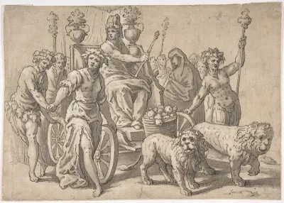 The Triumph of Cybele, after Paolo Fiammingo's "Triumph of Earth"