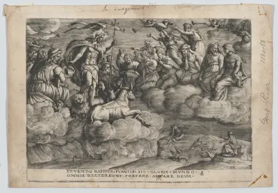 The Triumph of Eternity on Death, from "The Triumphs of Petrarch"