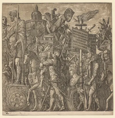 The Triumph of Julius Caesar: Colossal Statues and Siege Equipment