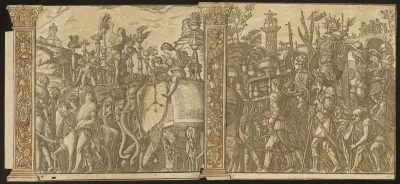 The Triumph of Julius Caesar [no.5 and 6 plus 2 columns]