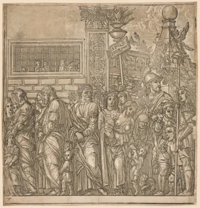 The Triumph of Julius Caesar:  Procession of Men, Women and Children