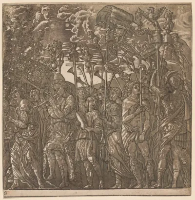 The Triumph of Julius Caesar: Soldiers Carrying Banners and Standards