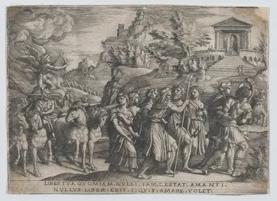 The Triumph of Love, from "The Triumphs of Petrarch"