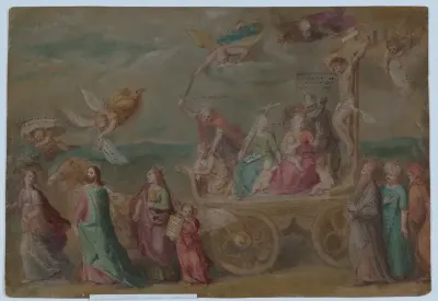 The Triumph of the Word of God, from "Triumph of the Catholic Church" (oil sketch for a painting of the same subject)