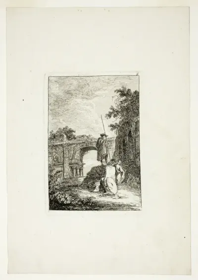 The Triumphal Arch, plate eight from Les Soirées de Rome