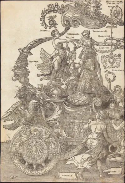 The Triumphal Chariot of Maximilian I (The Great Triumphal Car) [plate 1 of 8]