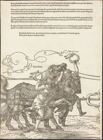 The Triumphal Chariot of Maximilian I (The Great Triumphal Car) [plate 5 of 8]
