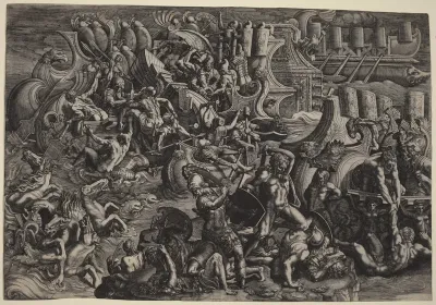 The Trojans Repulsing the Greeks