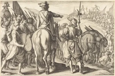 The Troops on the March