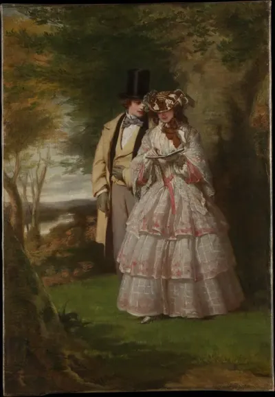 The Two Central Figures in "Derby Day"