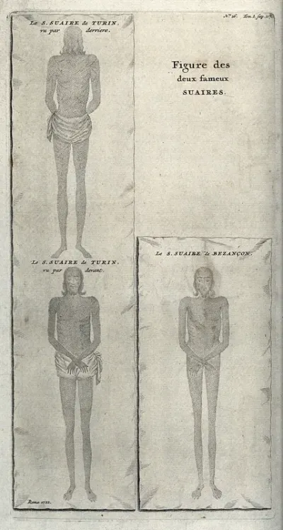 The two Holy Shrouds of Turin and of Besancon