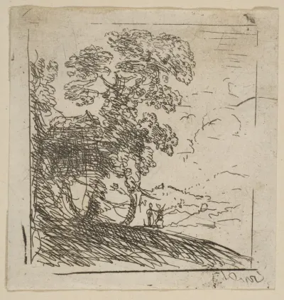 The Two Landscapes (Right Tree)
