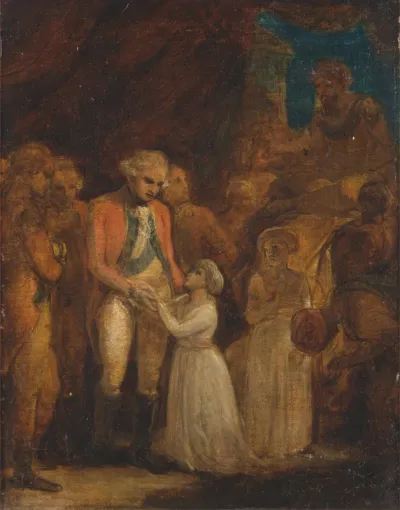 The Two Sons of Tipu Sahib, Sultan of Mysore, Being Handed over as Hostages to General Cornwalli