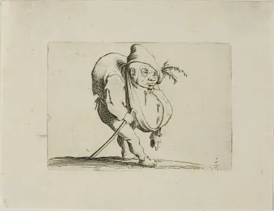 The Uneven One with a Cane, from Varie Figure Gobbi