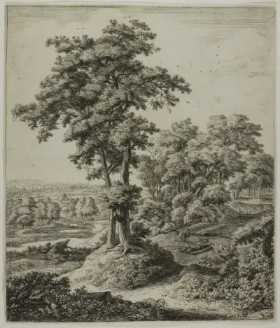 The Unfaithful Prophet of Judah, from Six Large Upright Landscapes with Scenes from the Old Testament