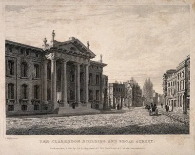The University Printing House, Oxford: panoramic view from the infirmary