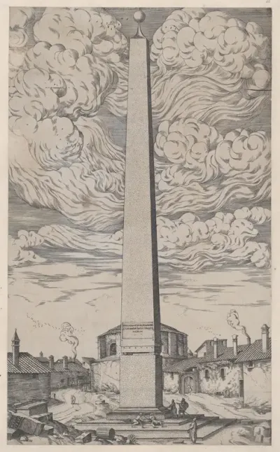 The Vatican Obelisk, from "Speculum Romanae Magnificentiae"