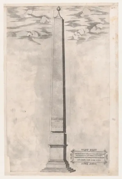 The Vatican Obelisque, from "Speculum Romanae Magnificentiae"
