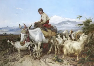The Vega of Granada, returning from pastures