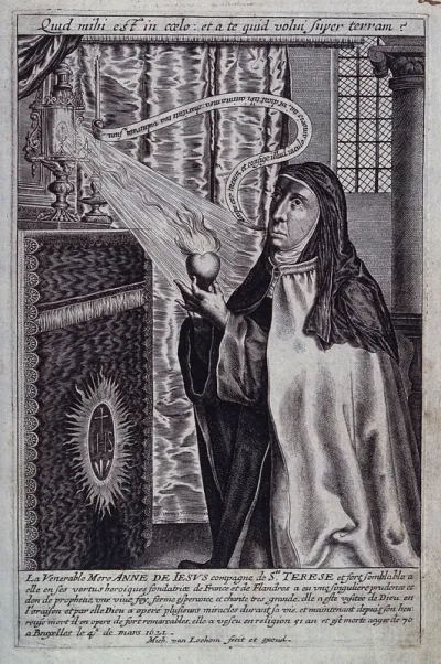 The venerable mother Anne of Jesus, companion of Saint Teresa