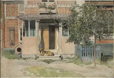 The Veranda. From A Home (26 watercolours)