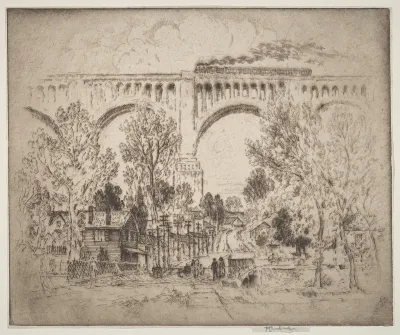 The Viaduct, D., L. & W. at Nicholson, Pa.