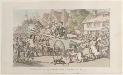 The Vicar in company with Strolling Players