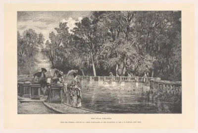 The Villa Torlonia, from the original painting by Joseph Castiglione in the collection of Mrs. A. T. Stewart, New York