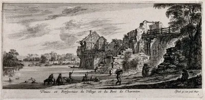 The village and bridge at Charenton