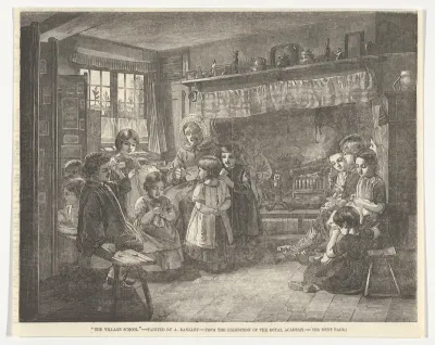 The Village School, from "Illustrated London News"