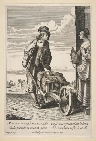 The Vinegar Merchant, plate 8 from "Cries of Paris" (Les Cris de Paris)
