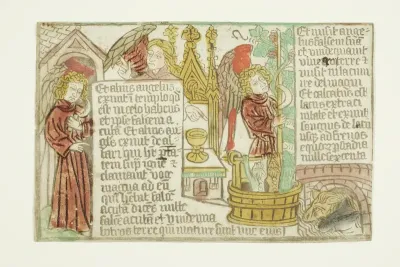 The Vintage of the Grapes of the Vine, from the Blockbook Apocalypse