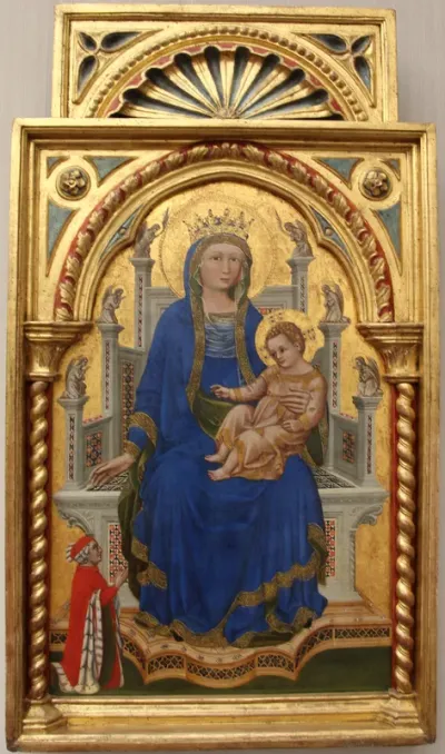 The Virgin and Blessing Child Enthroned with a Donor