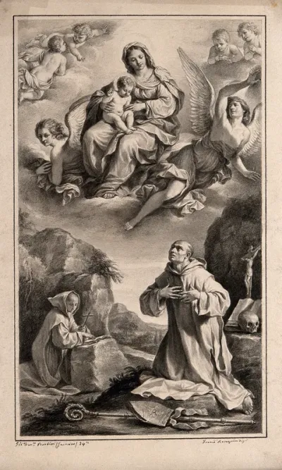 The Virgin and Child appear to Saint Bruno