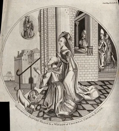 The Virgin and Child appearing to a king