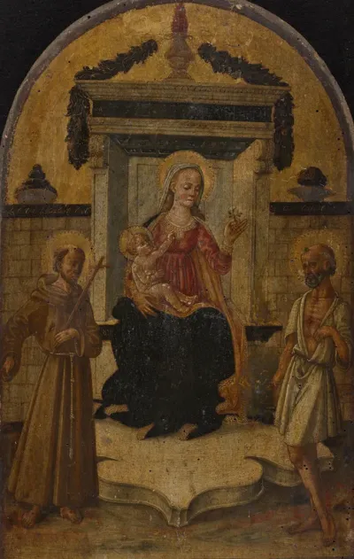The Virgin and Child Enthroned with St. Francis of Assisi and St. Jerome