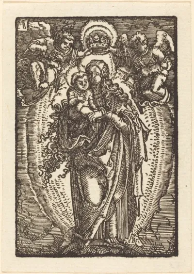 The Virgin and Child on a Crescent