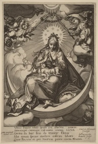 The Virgin and Child on the Crescent