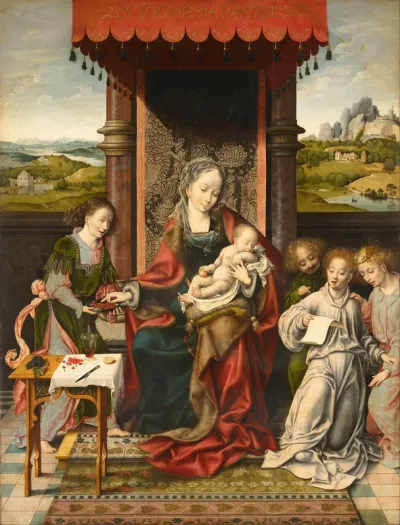 The Virgin and Child with Angels