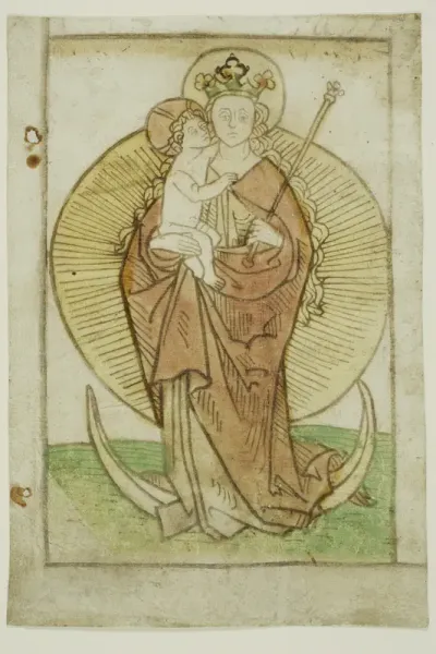 The Virgin and Child with Crown and Sceptre on a Crescent