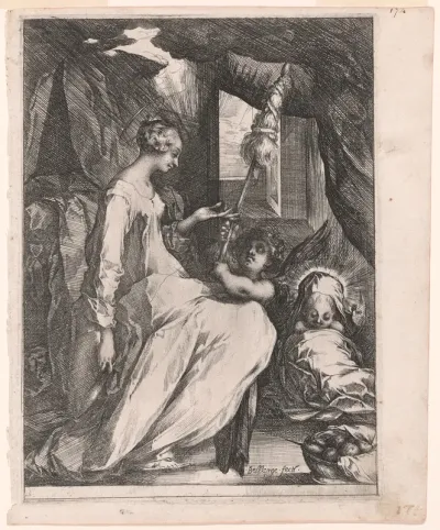 The Virgin and Child with Distaff and an Angel