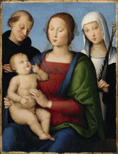 The Virgin and Child with Saints Nicholas of Tolentino and Catherine of Siena