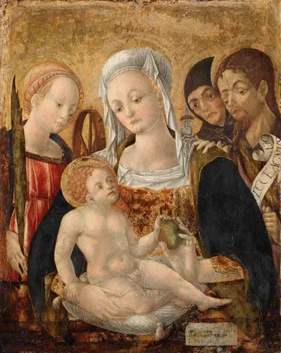 The Virgin and Child with Sts. Catherine of Alexandria, Clara and John the Baptist