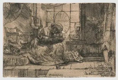 The Virgin and Child with the cat and the snake