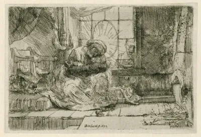 The Virgin and Child with the cat and the snake